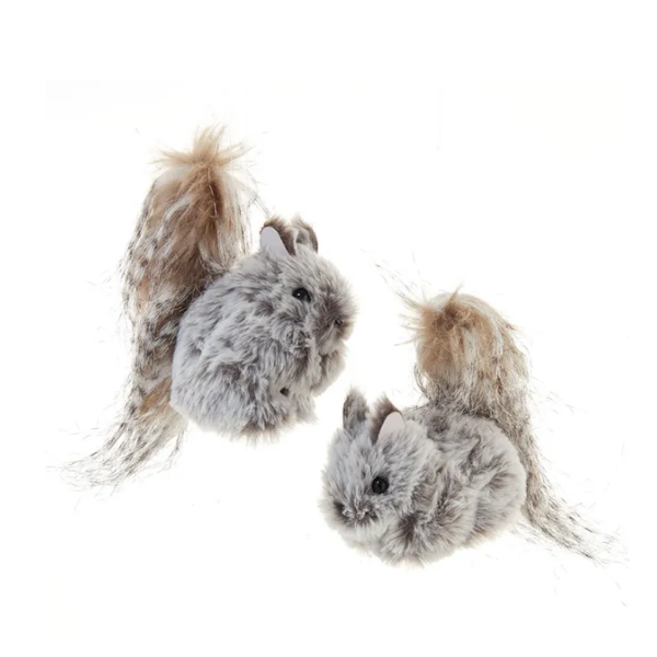 Grey Squirrel Ornaments-2 Assorted, each sold seperately