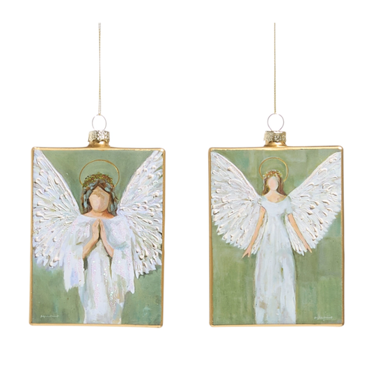 Guardian Angel Rectangle Ornament-Assorted, each sold separately