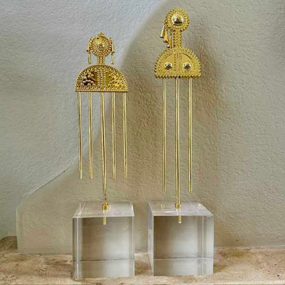 Decorative Gold Hairpin on Acrylic Stand-Assorted Sizes, each sold separately