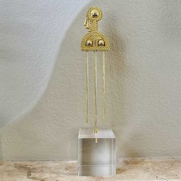 Decorative Gold Hairpin on Acrylic Stand-Assorted Sizes, each sold separately