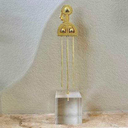Decorative Gold Hairpin on Acrylic Stand-Assorted Sizes, each sold separately