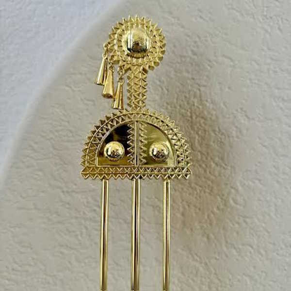 Decorative Gold Hairpin on Acrylic Stand-Assorted Sizes, each sold separately