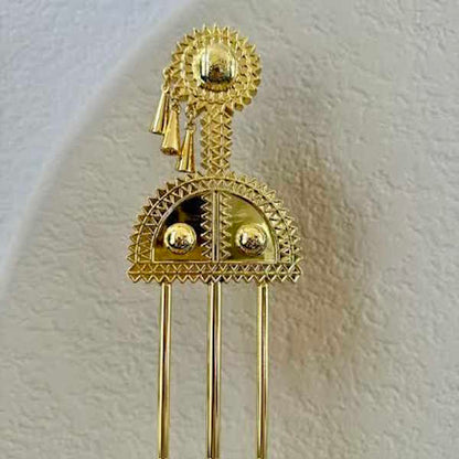 Decorative Gold Hairpin on Acrylic Stand-Assorted Sizes, each sold separately