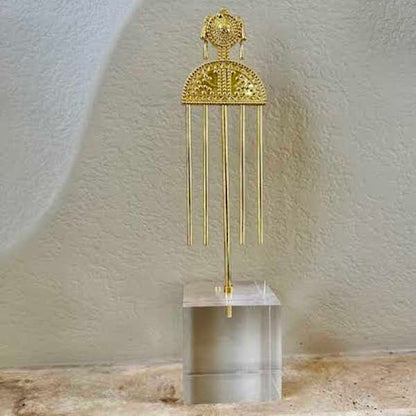 Decorative Gold Hairpin on Acrylic Stand-Assorted Sizes, each sold separately