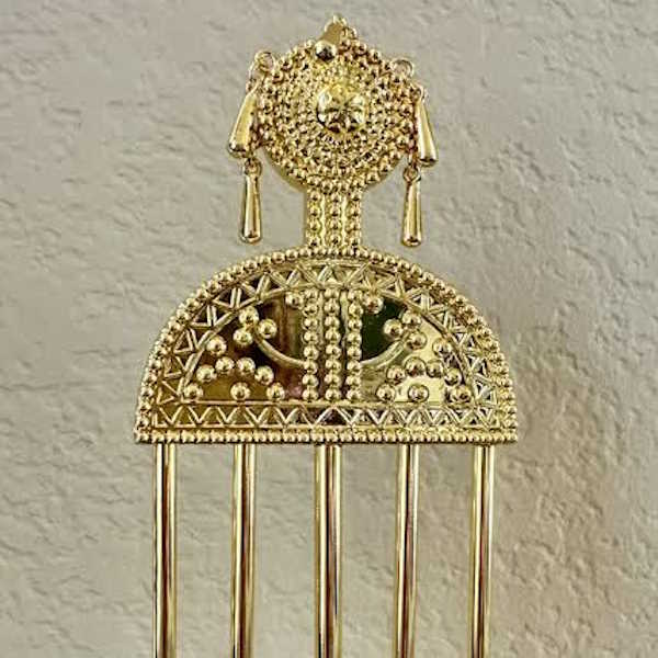 Decorative Gold Hairpin on Acrylic Stand-Assorted Sizes, each sold separately