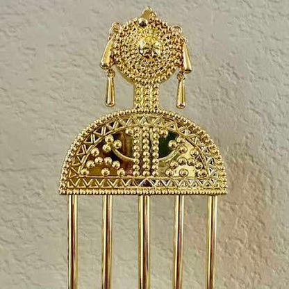 Decorative Gold Hairpin on Acrylic Stand-Assorted Sizes, each sold separately