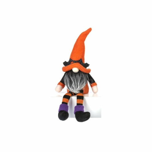 Halloween Friends Shelf Sitter-Orange Witch Gnome
