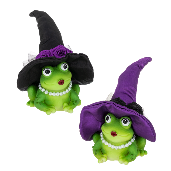 Halloween Queen-Fancy Frog Figurine, each sold separately