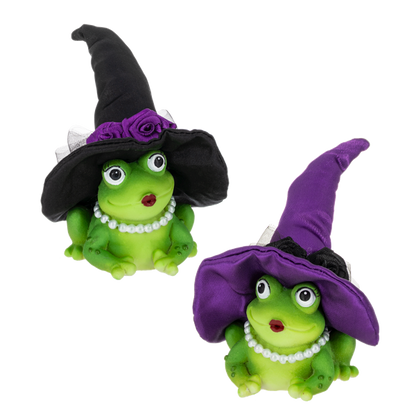 Halloween Queen-Fancy Frog Figurine, each sold separately