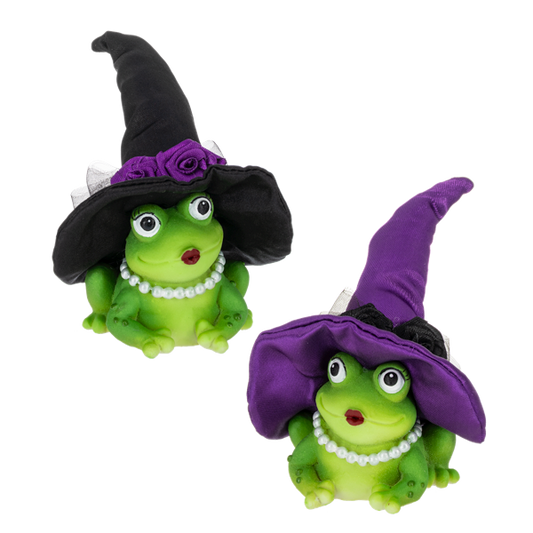 Halloween Queen-Fancy Frog Figurine, each sold separately