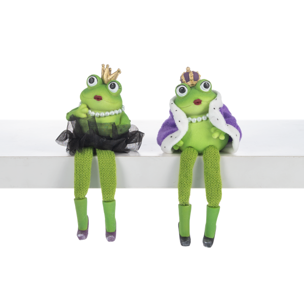 King and Queen Frog Shelfsitter, each sold separately