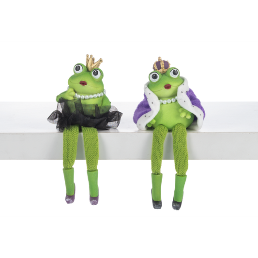 King and Queen Frog Shelfsitter, each sold separately