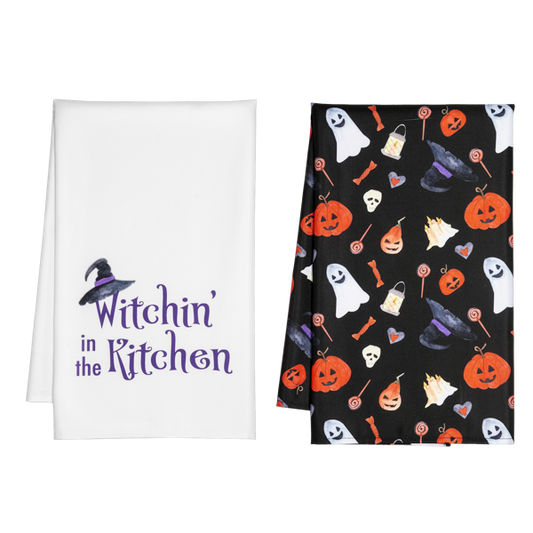 Witchin' in the Kitchin Tea Towels-2 pc Set