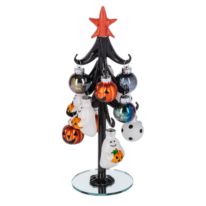 Halloween Tree with Ornaments