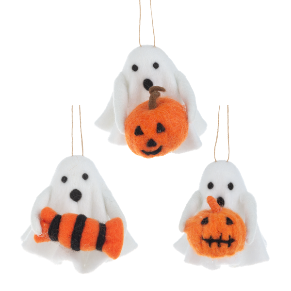 Handcrafted Ghost Ornament-Assorted, each sold separately