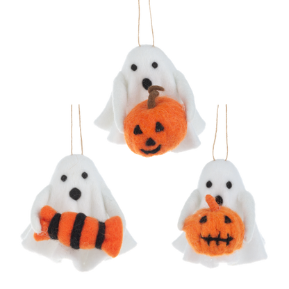 Handcrafted Ghost Ornament-Assorted, each sold separately