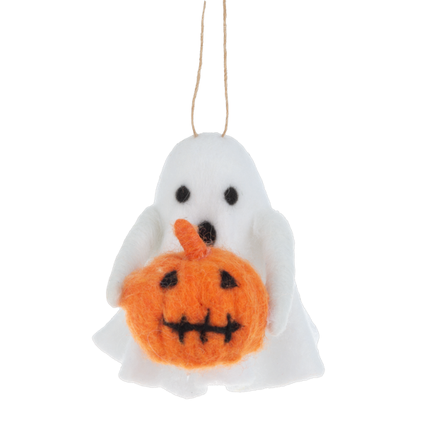 Handcrafted Ghost Ornament-Assorted, each sold separately