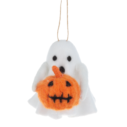 Handcrafted Ghost Ornament-Assorted, each sold separately
