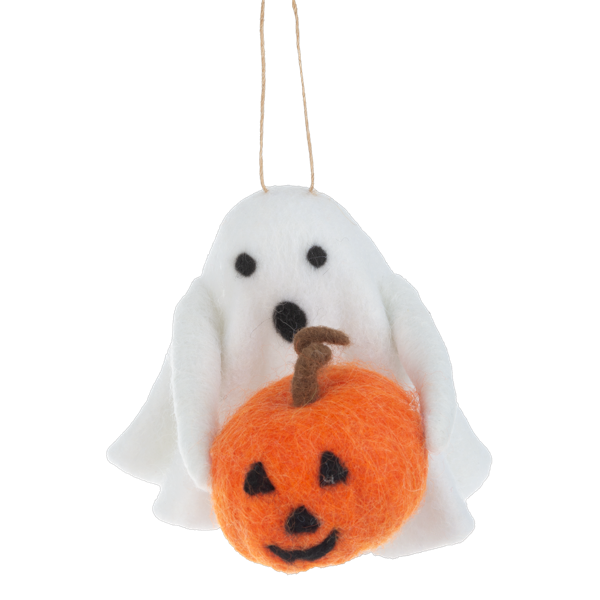 Handcrafted Ghost Ornament-Assorted, each sold separately