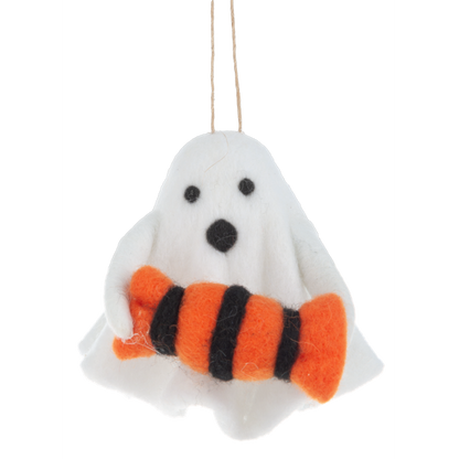 Handcrafted Ghost Ornament-Assorted, each sold separately