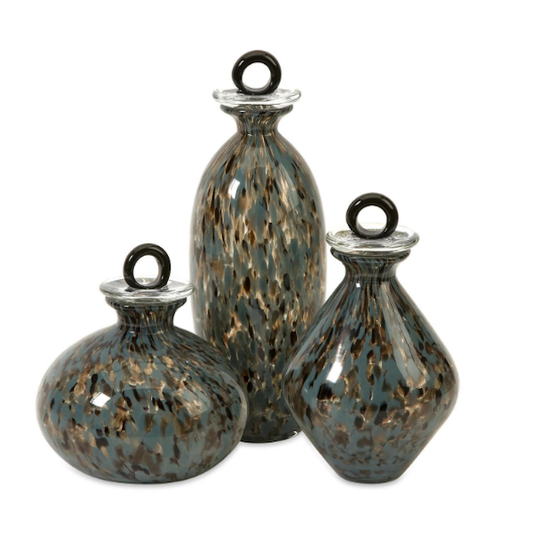 Harwick Glass Lidded Bottle, Assorted Sizes, sold seperately