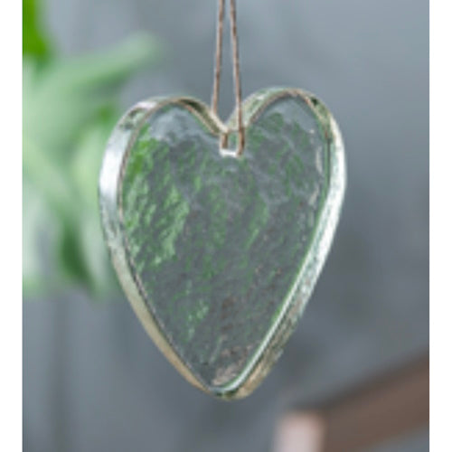 Glass Heart Suncatcher