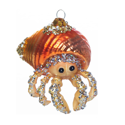 Glass Hermit Crab Ornament