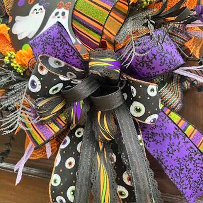 "Hey Ghosties!" Halloween Wreath-Handmade