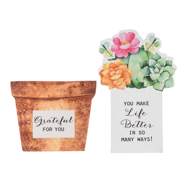 Hidden Message Plaques-Assorted, each sold separately