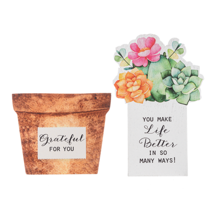 Hidden Message Plaques-Assorted, each sold separately