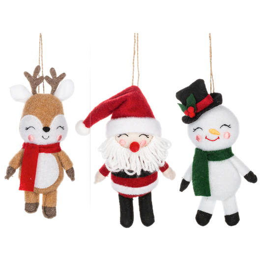 Holiday Icon Ornament-Santa, Reindeer or Snowman (sold seperately)