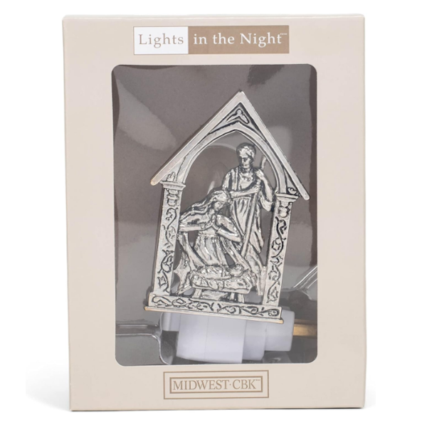 Holy Family Metal Plug-In Night Light