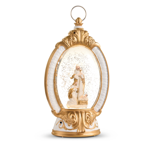 Musical Lighted Holy Family Water Lantern