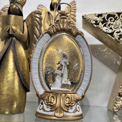 Musical Lighted Holy Family Water Lantern
