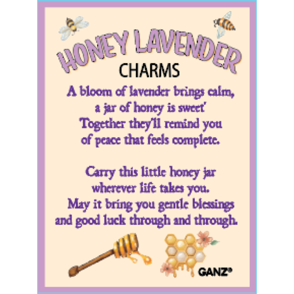 Honey Lavender Charm, with Insert Card