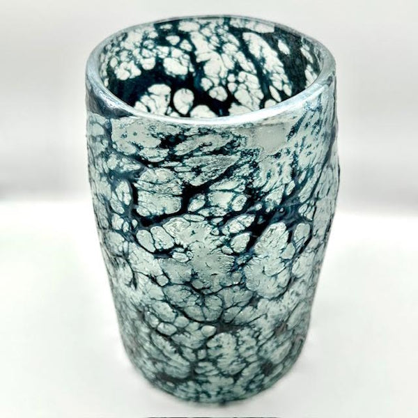 Indigo Blue Glass Hurricane