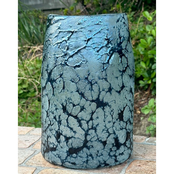 Indigo Blue Glass Hurricane