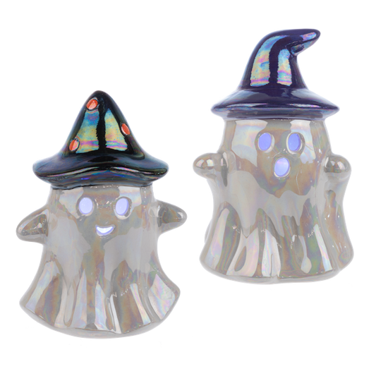 Iridescent Light Up Ghost Figurine-Assorted, each sold separately