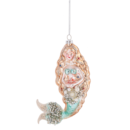 Jeweled Mermaid Ornament