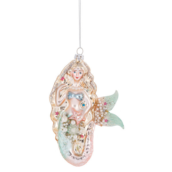 Jeweled Mermaid Ornament