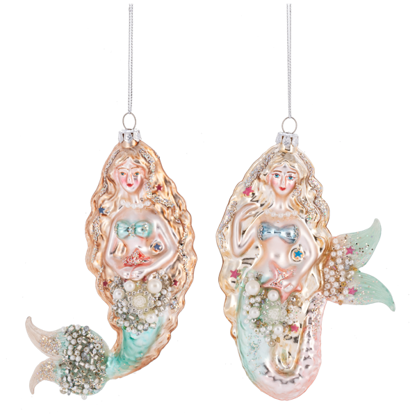 Jeweled Mermaid Ornament