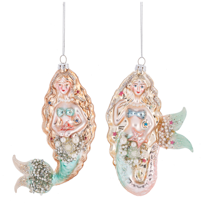 Jeweled Mermaid Ornament