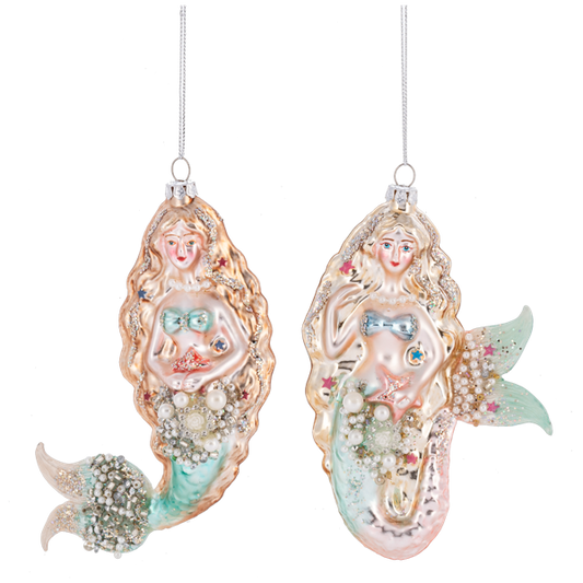 Jeweled Mermaid Ornament