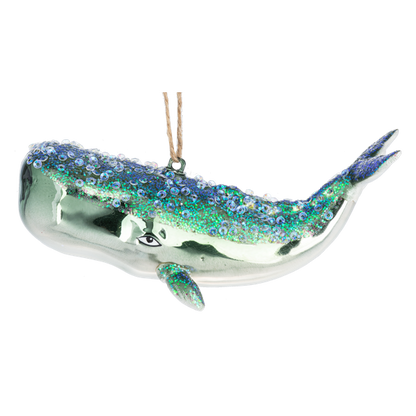 Jeweled Whale Ornament-Assorted, sold seperately