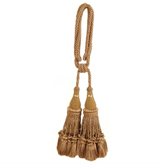 Jhalar Double Tassel Tieback, Earthtone