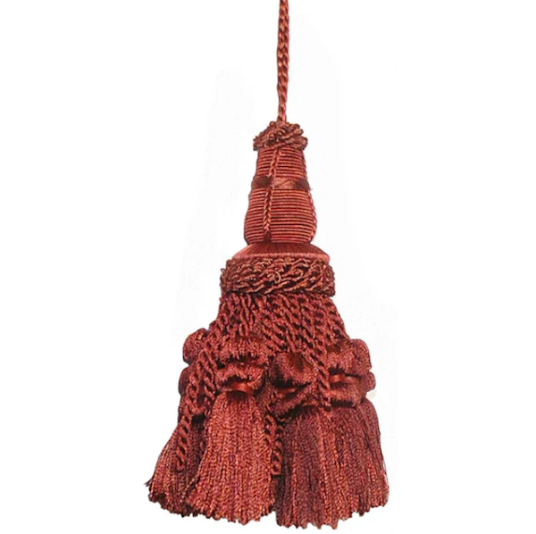 Jhalar 6" Key Tassel, Sienna Mix