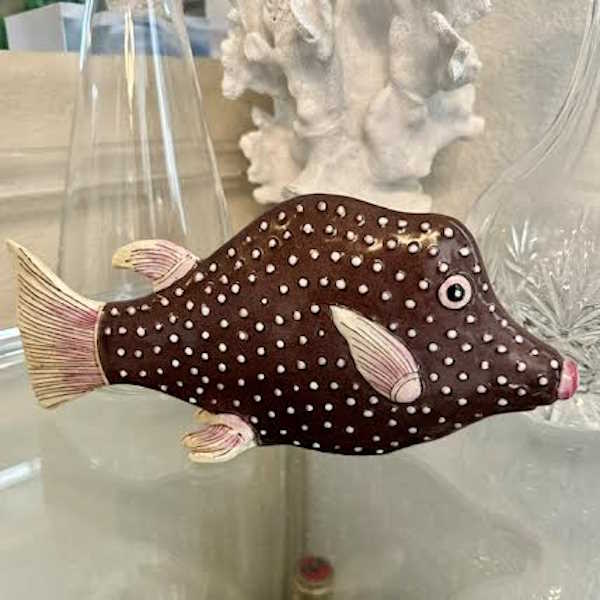 Fabienne Jouvin Hand Painted Tropical Fish Porcelain Figurines-Assorted Styles, sold separately