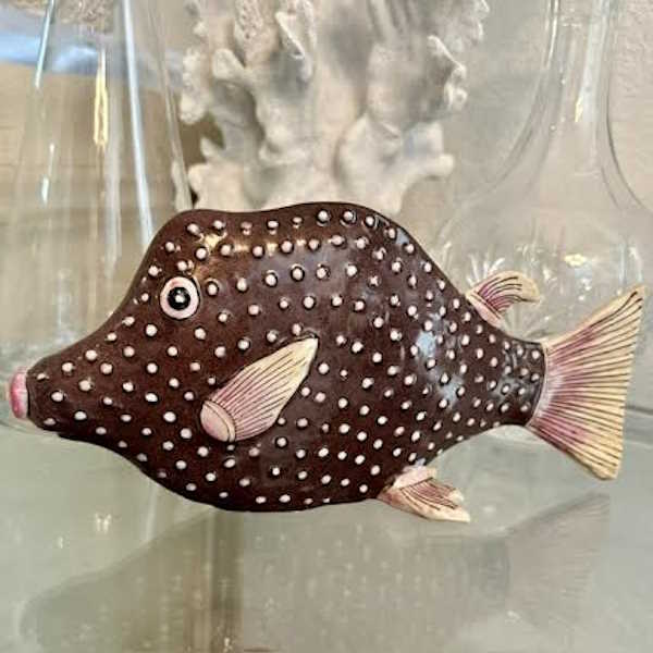 Fabienne Jouvin Hand Painted Tropical Fish Porcelain Figurines-Assorted Styles, sold separately