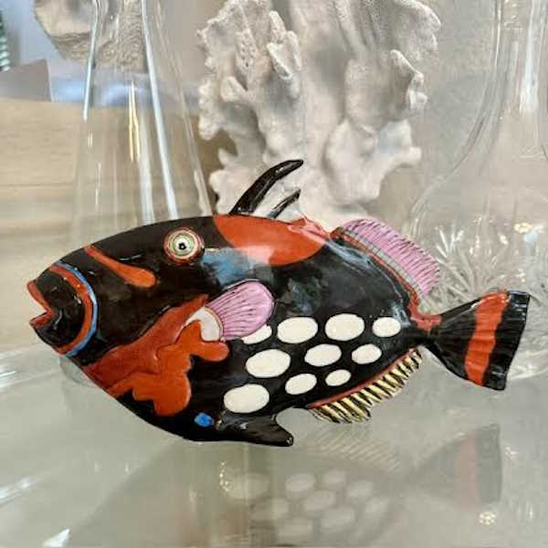 Fabienne Jouvin Hand Painted Tropical Fish Porcelain Figurines-Assorted Styles, sold separately
