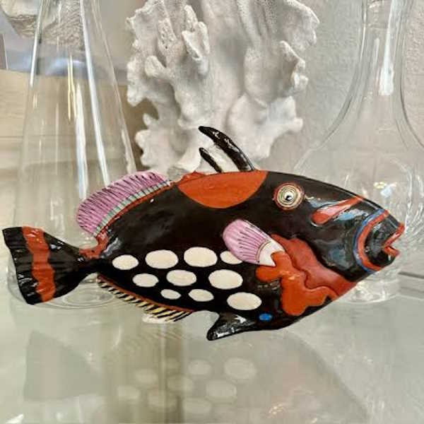 Fabienne Jouvin Hand Painted Tropical Fish Porcelain Figurines-Assorted Styles, sold separately